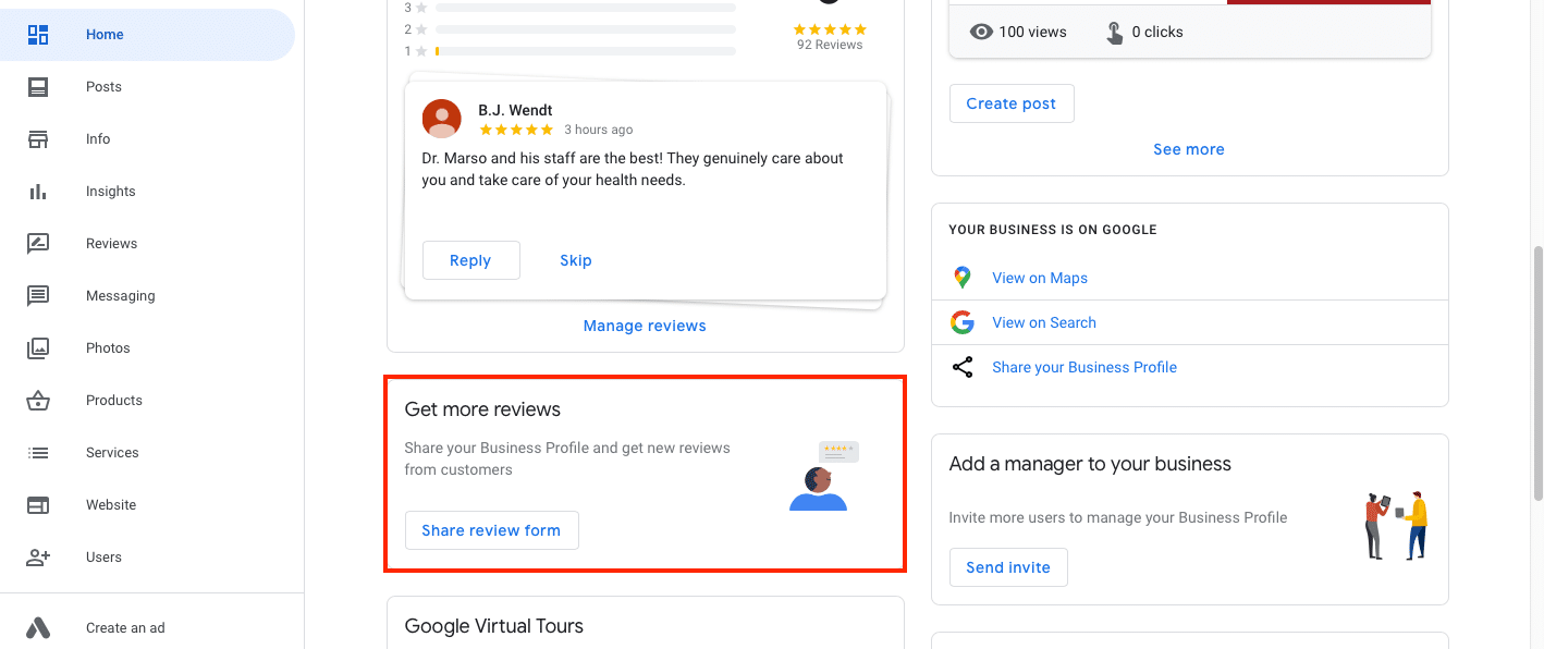 Google My Business Podiatry Get More Reviews
